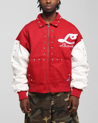Loiter Frontier Varsity Jacket Red