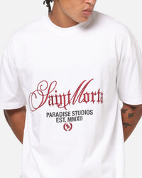 Saint Morta Regal Scripture Boxy T-Shirt White