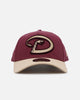 New Era Arizona Diamondbacks 'Moleskin' 9FORTY A-Frame Snapback Maroon