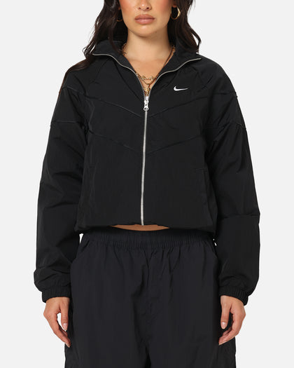 Nike Women's Sportswear Loose UV Woven Full-Zip Jacket Brown/Black