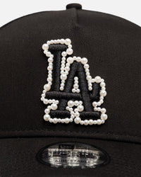 New Era Los Angeles Dodgers 'Pearl Bobble' 9Forty A-Frame Snapback Black