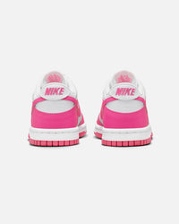 Nike Kids' Dunk Low (GS) White/Laser Fuchsia