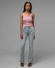 Loiter Women's Hybrid Scoop Neck Tank Dusty Pink