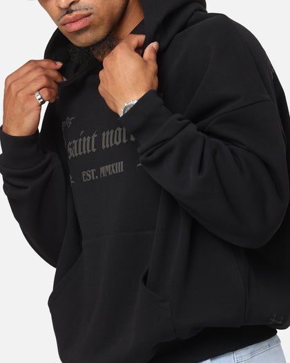 Saint Morta Repentant Heart Boxy Hoodie Black/Black