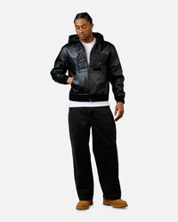 Avirex Napa Hoodie Black/Black