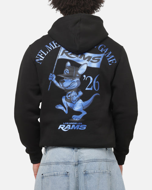 New Era Los Angeles Rams Kangaroo Flag Hoodie Black