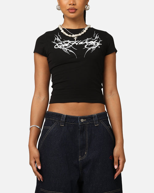 Ed Hardy Women's Tribal Baby T-Shirt Black