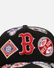 New Era Boston Red Sox 'All Over Embroidery' 9FORTY A-Frame Snapback Black