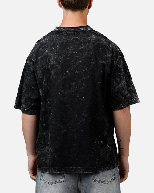 New Era Detroit Lions Boxy Essentials T-Shirt Washed Black