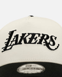 New Era Los Angeles Lakers 'Easy Chrome Black' 9FORTY A-Frame Snapback Chrome/Black