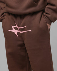 Loiter Hybrid Sweatpants Brown/Pink
