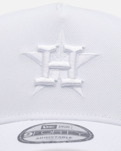 New Era Houston Astros 'Easy White' 9FORTY A-Frame Snapback White/White
