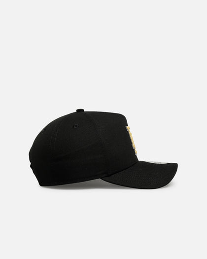 New Era Los Angeles Dodgers 'Canvas Chainstitch Project X' 9FORTY A-Frame Snapback Black/Gold