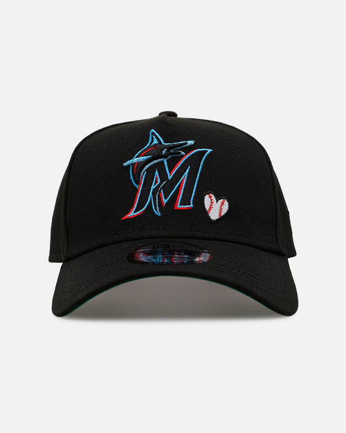 New Era Miami Marlins 'Baseball Hearts' 9FORTY A-Frame Snapback Official Team Color