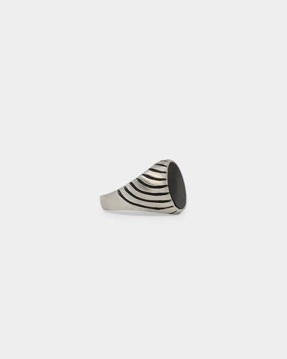 NXS Onyx Eye Ring Steel/Black