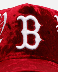 New Era Boston Red Sox 'Crushed Velvet Dreams' 9FORTY A-Frame Snapback Maroon