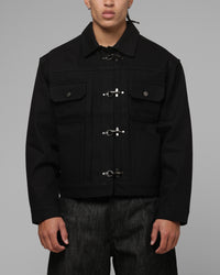 Loiter Hybrid Denim Jacket Black