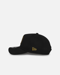 New Era Minnesota Timberwolves 'NBA Black & Gold Embroidery' 9FORTY A-Frame Snapback Black/Gold