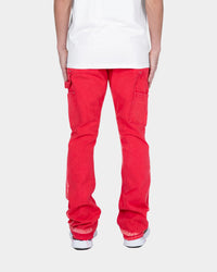 MNML B404 Flare Denim Pants Red