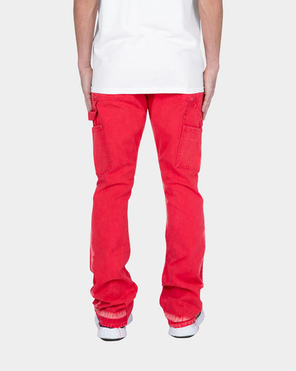 MNML B404 Flare Denim Pants Red