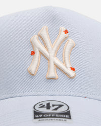 47 Brand New York Yankees 'Overstitch' 47 Offside Snapback Light Blue