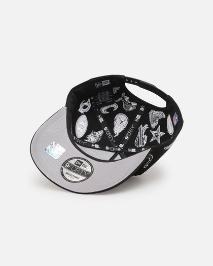 New Era NFL 'All Over Leagues' 9FORTY A-Frame Snapback Black