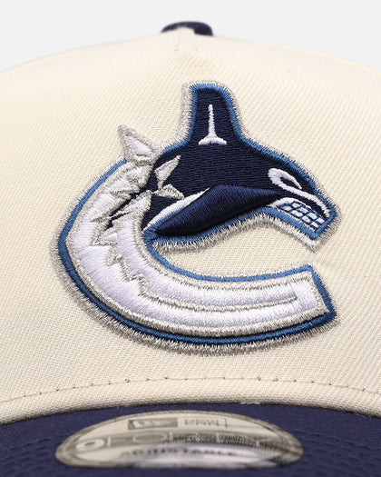 New Era Vancouver Canucks 'Team Color Visor' 9FORTY A-Frame Snapback Chrome/Official Team Color