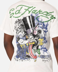 Ed Hardy Wolf Vintage T-Shirt Off White