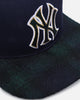 Pro Standard New York Yankees Pro Prep Plaid Snapback Midnight Navy