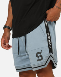 Saint Morta Icon X Fleece Shorts Denim Blue