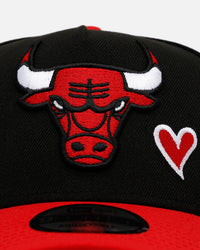 New Era Chicago Bulls 'Team Color Hearts' 9FORTY A-Frame Snapback Official Team Color