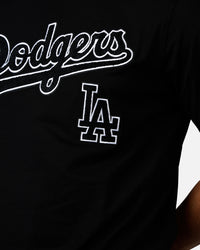 Pro Standard Los Angeles Dodgers Chenille T-Shirt Black