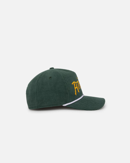 47 Brand Oakland Athletics 'MLB Opening Day' Corduroy Crossrope Hitch Snapback Dark Green