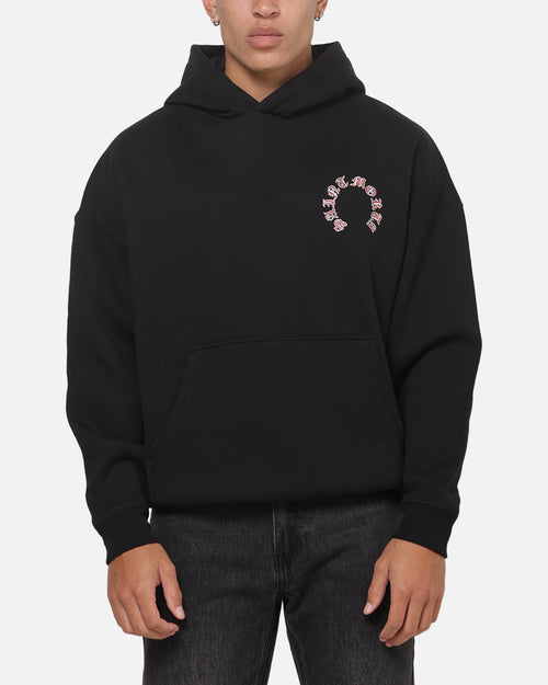 Saint Morta Worldwide Boxy Hoodie Black