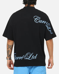 Carre Side Script Oversized T-Shirt Black/Blue