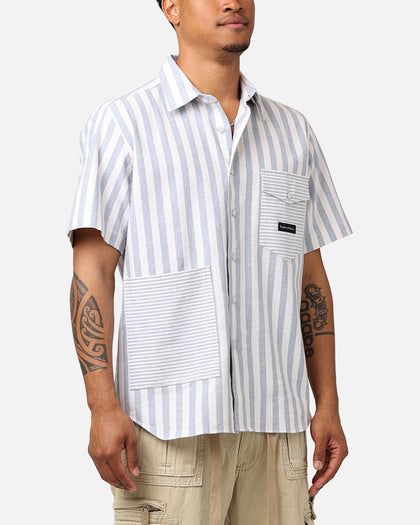Raised By Wolves Striped Club Shirt Light Blue