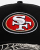 New Era San Francisco 49ers 'Spider Web Visor' 9FORTY A-Frame Snapback Black