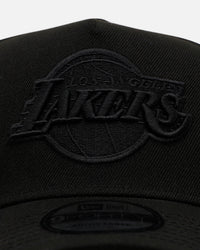 New Era Los Angeles Lakers 'Easy Black' 9FORTY A-Frame Snapback Black/Black