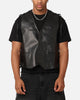 XXIII Tied Up PU Leather Vest Black