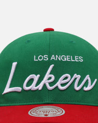 Mitchell & Ness Los Angeles Lakers 'Viva Mexico Script' Deadstock Snapback Green/Red