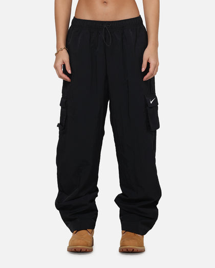 Nike Women's Sportswear Essential High-Rise Woven Cargo Pants Black/White