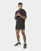 Saint Morta Destroyer Distressed Shorts Brown