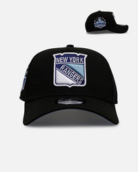 New Era New York Rangers 'Black And Sky Blue' 9FORTY A-Frame Snapback Black/Sky Blue