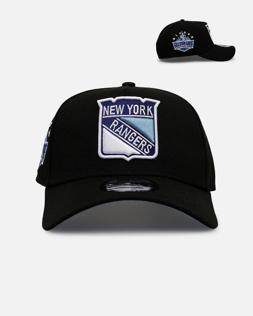 New Era New York Rangers 'Black And Sky Blue' 9FORTY A-Frame Snapback Black/Sky Blue
