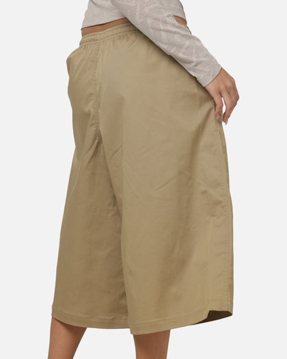 Nike Women's Sportswear Oversized Mid-Rise Parachute Shorts Beige