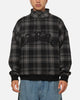 Carre Gridlock 1/4 Zip Crewneck Black Plaid