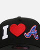 New Era Atlanta Braves 'Love' 9FORTY A-Frame Snapback Black