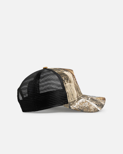 New Era Los Angeles Dodgers 'Upside Down Realtree Logo' 9FORTY A-Frame Trucker Snapback Realtree Edge