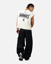 Pro Standard New York Yankees Paradise Muscle T-Shirt Eggshell