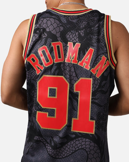 Mitchell & Ness Chicago Bulls Dennis Rodman '97-98 Year of the Dragon Swingman Jersey Black/Red